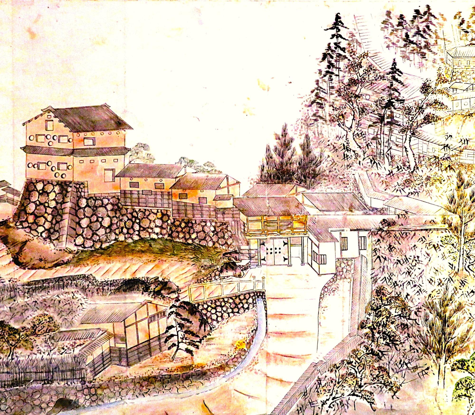 苗木城御真影図