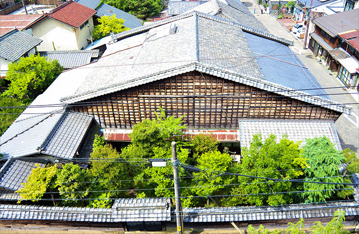 中津川市指定有形文化財 曽我家上空