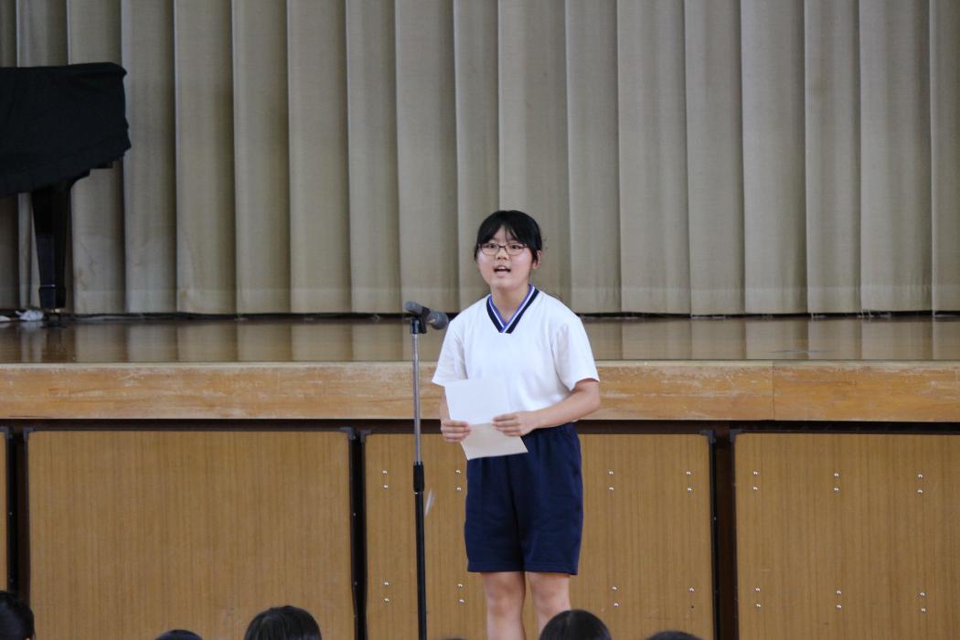 夏休み前集会