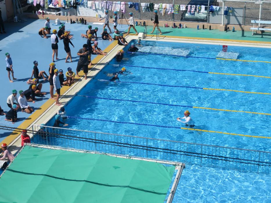 夏休み水泳練習会1日目