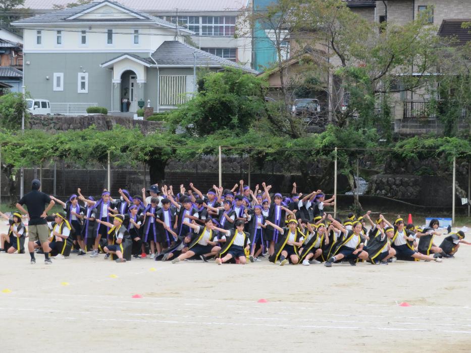 10月7日高学年ソーラン練習