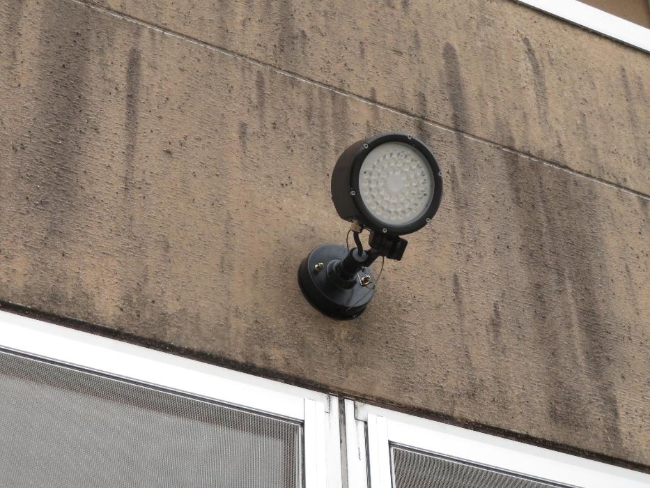 ウッドデッキ跡のライト